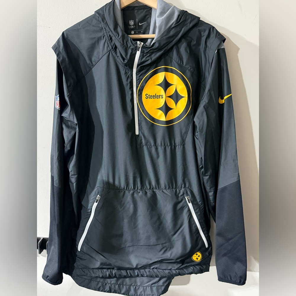 Steelers Men’s Nike Pullover Jacket, Black, Sz XL